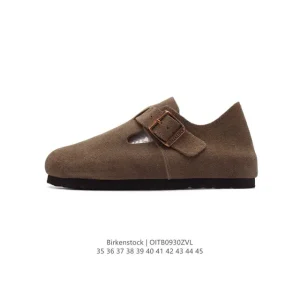 Birkenstock Boston Vl Suede Velvet Clog with Cork Footbed and EVA Sole