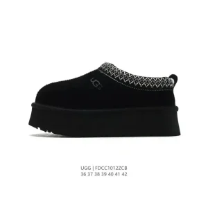 UGG Women's Classic Winter Wool Slippers with Waterproof Leather and Anti-Slip Sole