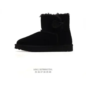 UGG Classic Tall Button Boots Waterproof Leather Sheepskin Winter Snow Boots