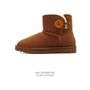 UGG Button Wooden Toggle Mid Calf Snow Boots for Women