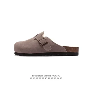 Birkenstock Boston VL Suede Fur Lined Soft Footbed Clog Shoe