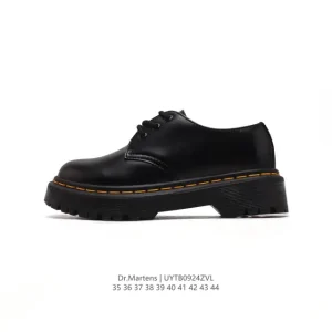 Dr Martens Unisex Classic Leather Platform Boots with Thick Sole