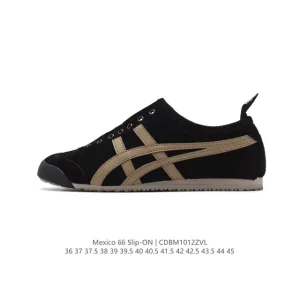 ASICS Onitsuka Tiger Mexico 66 Classic Leather Retro Sneakers for Men and Women