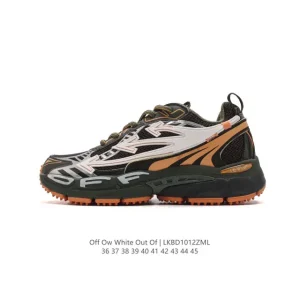Off-White Industrial Style Low Top Sneakers with Thick Sole