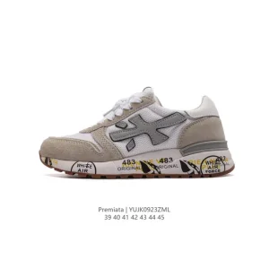 Premiata Steven Low-Top Sneakers in Premium Leather
