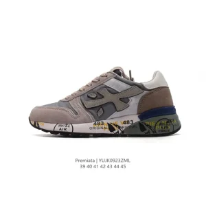 Premiata Steven Low-Top Sneakers in Premium Leather