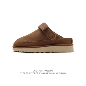 UGG Classic Winter Wool Slippers with Waterproof Leather and Anti-Slip Sole