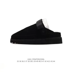 UGG Classic Winter Wool Slippers with Waterproof Leather and Anti-Slip Sole for Men and Women