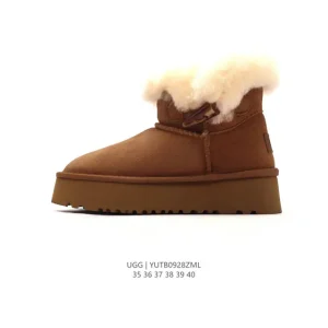 UGG Classic Short Hornbutton Boot Waterproof Leather Shearling Treadlite Sole
