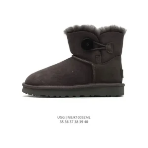 UGG Classic Short Boots with Button and Wooden Toggle