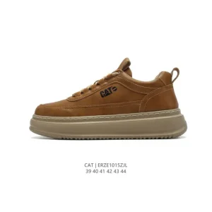 Cat Men's Outdoor Hiking Low-Top Sneakers with Thick Sole