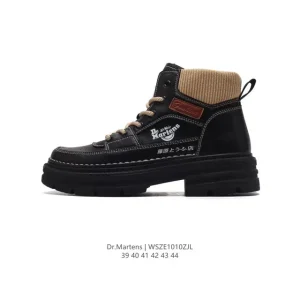 Dr Martens Men's Classic Platform Boots with Thick Sole