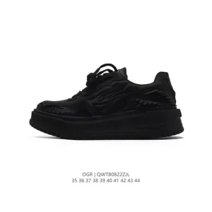 Ogr Dragon Scale Series 3D Rubber Shell Thick Sole Low-Top Skateboard Shoes