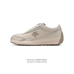 Descente Chrono Retro Leather Sneakers for Women