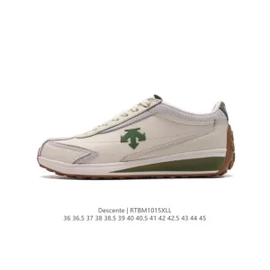 Descente Chron Retro Sport Leisure Leather Shoes for Women