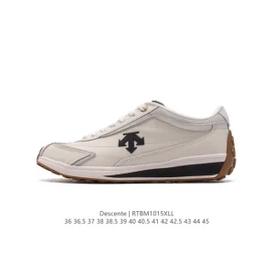 Descente Chron Retro Sport Leisure Leather Shoes for Women