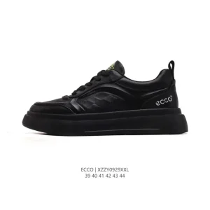 ECCO Men's Casual White Sneakers Breathable Lightweight Comfort Shoes