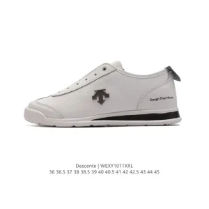 Descente Chron Retro Vintage Leather Sneakers for Women