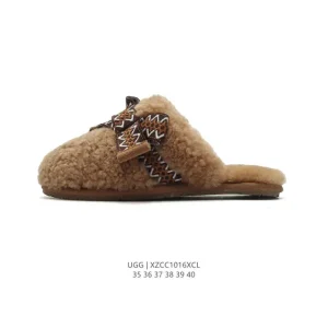 UGG Women's Winter Wool Slippers Indoor Outdoor Comfortable Warm Shoes