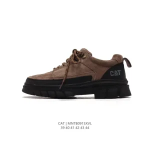 Men's Classic Cat Brand Breathable Low-Top Sneakers with Thick Sole