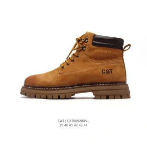 Cat Men's Leather Work & Safety Boots - Breathable & Durable