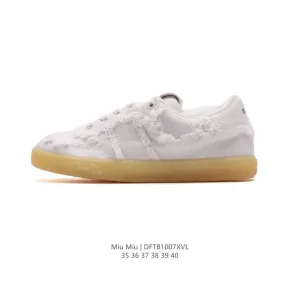 Miu Miu Inspired Canvas Fashion Sneakers for Women 2024