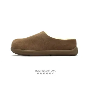 UGG Women's Classic Winter Wool Slippers with Waterproof Leather