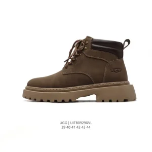 UGG Men's Classic High-Top Winter Boots Waterproof Leather Thick Sole