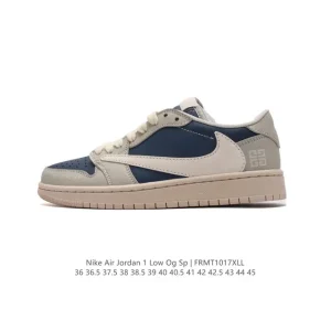 Jordan AJ1 Low OG SP Military Blue Reverse Swoosh Retro Basketball Shoe