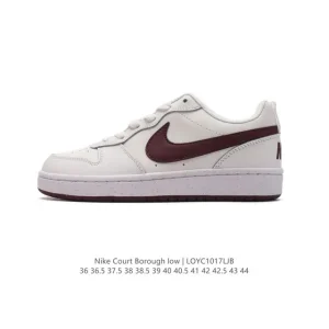 Nike Court Borough Low Unisex Casual Sneakers with Leather Upper