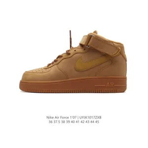 Nike Air Force 1 Mid AF1 Honeycomb Air Cushion Magic Strap Thick Sole Sneakers DJ9158-200