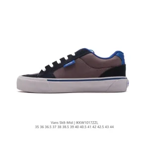 Vans Sk8-Mid Classic Canvas Mid Top Skate Shoes for Men and Women