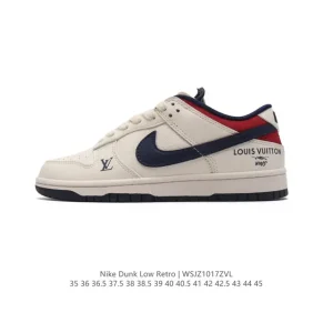 Nike Dunk Low Retro Louis Vuitton Collaboration Vintage Basketball Skateboarding Shoes