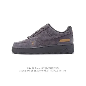 Nike By You Air Force 1 07 Mid Retro SP Custom Leather Sneakers
