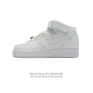 Nike Air Force 1 Mid AF1 Magic Strap Honeycomb Air Cushion Thick Sole Sneakers