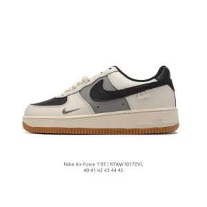 Nike Air Force 1 '07 Low White Leather Casual Sneakers for Men and Women