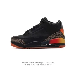 Jordan Air 3 Retro SE Men's Basketball Shoes White Black Cement