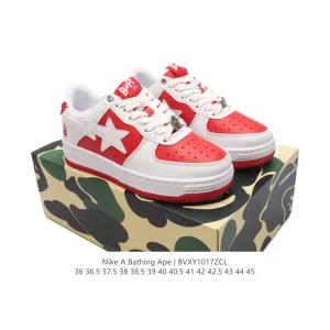 BAPE x Nike Air Force 1 Low Camo Sneakers for Men and Women