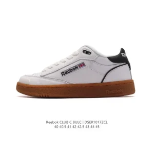 Reebok Club C BULK Men's Retro Leather Sneakers Y2K Style White