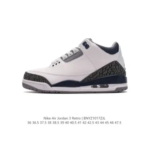Jordan Air 3 Retro SE Men's Basketball Shoes White Leather