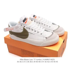 Nike Blazer Low '77 Jumbo Sneakers with Oversized Swoosh