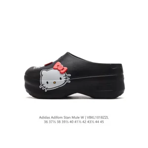 Adidas Adifom Hello Kitty Slippers with Bow Decorations for Women