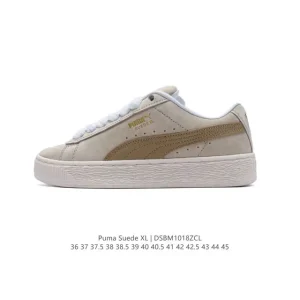 PUMA Suede XL Low Top Retro White Casual Shoes for Men and Women