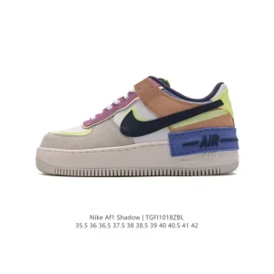 Nike Air Force 1 Shadow Low Platform Women's Shoes White Leather