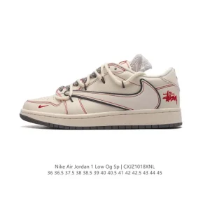 Jordan AJ1 Low Military Blue Reverse Swoosh Low Top Sneakers