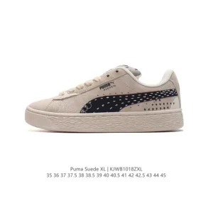 PUMA Suede XL Low Top Retro White Sneakers for Men and Women