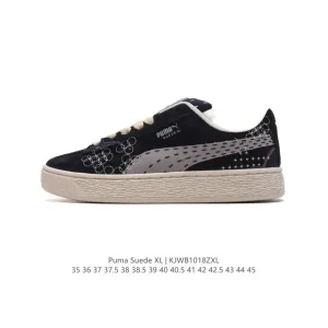 PUMA Suede XL Low-Top Retro Casual Sneakers White Thick Sole