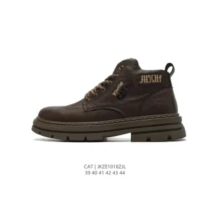 CAT Men's Classic Martin Boots New Thick Sole Outdoor Hiking Shoes