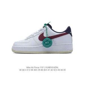 Nike Air Force 1 Low FV8105 White Leather Sneakers with Air Cushion