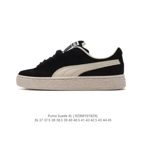 PUMA Suede XL Low-Top Retro White Sneakers with Thick Sole